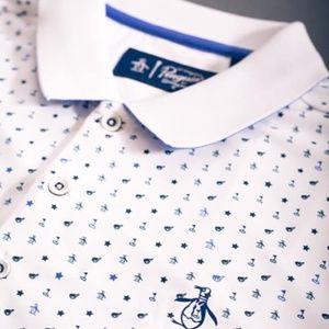 Original Penguin Premium Earl Allover Print Golf Polo Mens Large